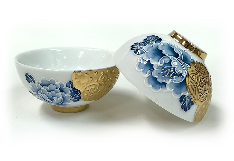 新青花富貴財源福祿壺組